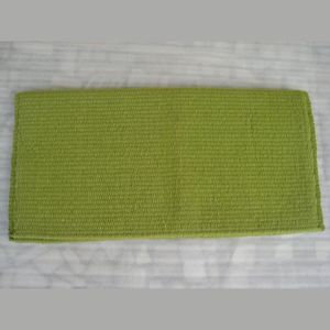 Manta de Silla de Montar de Lana de Nueva Zelanda Verde Sólida, Almohadilla para Caballo Estilo Western, Suave, Transpirable y Duradera, Tela para Silla de Montar Ecuestre - Product Image 1