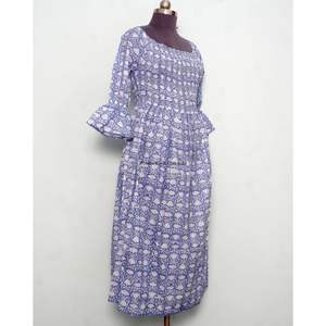 Vestido Maxi de Verano para Mujer, Cuello Cuadrado, 100% Algodón, Ecológico, Transpirable, de Excelente Calidad, Tejido Ligero y Cómodo - Product Image 4