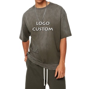 T-shirt à manches courtes pour homme, violet, surdimensionné, avec logo imprimé, vêtement décontracté, col rond, jersey tricoté, 100% coton, longueur normale - Product Image 5