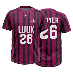 Camiseta de Béisbol Personalizada de Manga Corta, Transpirable, de Secado Rápido, Precio Económico, Camisetas de Softbol Directamente de Fábrica, Entrega Rápida - Product Image 3