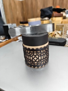 Quemador de Incienso de Madera Rosa con Diseño de Corte Láser, Hecho a Mano, Porta Incienso Aromático de Bambú, para Uso en Todas las Estaciones - Product Image 2