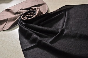 New Versatile Simple Solid Color Scarf Autumn Winter <b>Wool</b> Fashion Commuting Plain Weave Shawl Fine <b>Wool</b> Zari Reversible Stoles - Product Image 2