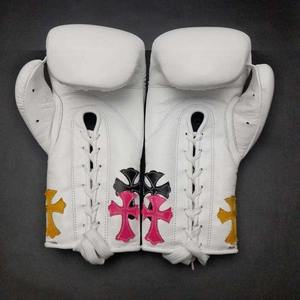 ถุงมือชกมวยแบบมืออาชีพ Custom No Boxing No Life หนังแท้ สีสันสดใส ตกแต่งด้วยลายกากบาท แบบผูกเชือก ระบายอากาศได้ดี สวมใส่สบาย เหมาะสำหรับทุกเพศ - Product Image 4