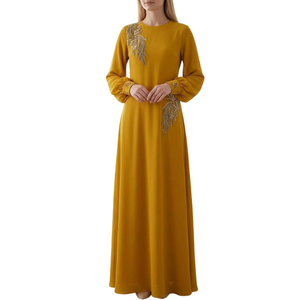 Nueva Colección 2026: Abayas de Lujo Personalizadas para Mujer, con Bordados a Mano, Transpirables, de Alta Calidad y Manga Larga - Product Image 1