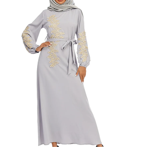 Vestido Musulmán Abaya Kimono de Satén de Seda Abierto, Elegante, Personalizado, Tallas Grandes, Diseño 2026 Eid Dubai Turco Islámico para Mujer - Product Image 5