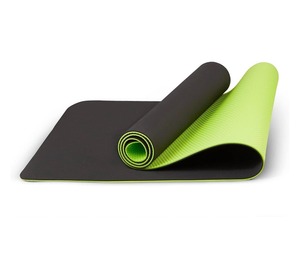 Tapete de Yoga de Doble Capa de TPE Antideslizante y Ecológico de 6mm de Grosor, Plegable, con Correa de Transporte para Gimnasio en Casa - Product Image 1