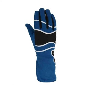 Gants de course bleus à doigts entiers en nylon antidérapants avec fermeture à cordon unisexe pour utilisation en motocross en extérieur - Product Image 5