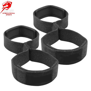 Correas de algodón para muñecas con 8 figuras de soporte, reforzadas para levantamiento de pesas, entrenamiento en gimnasios, clubes de fitness y deportes. - Product Image 1