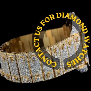 Bijoux Hip Hop personnalisés au design attrayant pour homme, avec cadran carré entièrement serti de chiffres romains, collection mécanique élégante - Product Image 2