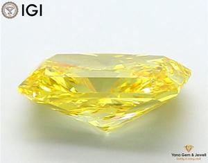 เพชรสีเหลืองสดใส ระดับความสะอาด VS1 ผลิตด้วยวิธี CVD น้ำหนัก 4.00 กะรัต พร้อมใบรับรอง IGI ทรงรัศมี เหมาะสำหรับแหวนแต่งงาน - Product Image 4