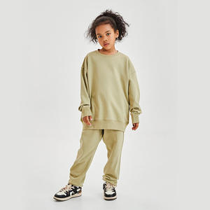 High Quality Kids <b>Plain</b> Pullover <b>Sweatshirt</b> Custom Logo Clothes Family Matching Crewneck <b>Sweatshirts</b> - Product Image 5