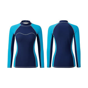 <b>customized</b> Logo Women Rash Guard Quick Dry UV Protection <b>Compression</b> <b>Shirt</b> for Surf Swim Tops Gym Tight Wear - Product Image 5