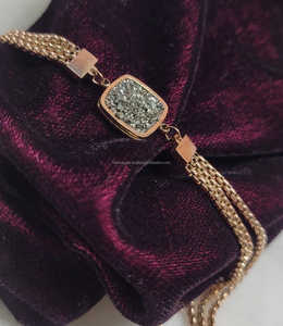 Pérou Bracelets de bijoux en cristal doré électrolytique en acier inoxydable de qualité supérieure dernière conception pour hommes et femmes en gros - Product Image 2