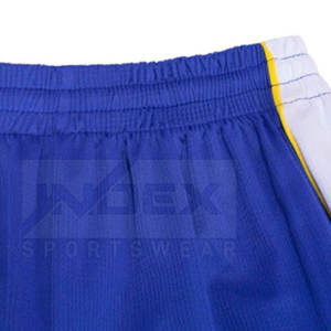 Conjunto de Camiseta de Baloncesto INDEX SPORTSWEAR Azul y Blanco Sin Mangas, Absorbente de Humedad, Ropa Deportiva Unisex para Adultos - Product Image 4