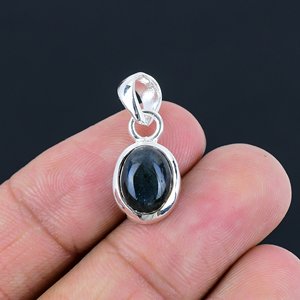 Diseño Personalizado, Joyería de Plata de Ley 925 y Piedras Preciosas, Labradorita Natural, Colgante Pulido Liso, Regalo de Cumpleaños - Product Image 6