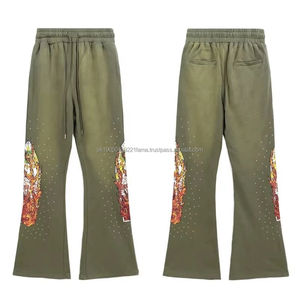 Loose <b>Men</b> Baggy Jogger <b>Trouser</b> <b>Lightweight</b> Canvas High Waist Customizable High Quality Wholesale - Product Image 3