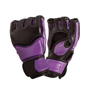 Gants de boxe et MMA demi-doigts en PU pour hommes et femmes, nouveau style, avec fermeture auto-agrippante anti-humidité et poignet à enfiler, pour l'entraînement, personnalisables - Product Image 1