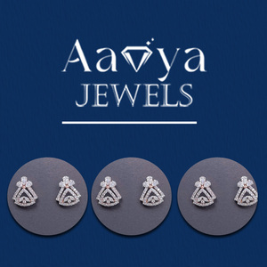 Fashion Jewelry <b>Earrings</b> <b>Silver</b> Diamond <b>Earrings</b> square Buy Direct From Supplier - Product Image 4