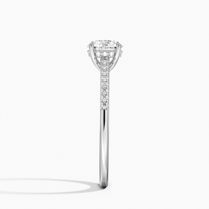 BOJ <b>Ring</b> 0110 Round Cut 925 <b>Silver</b> Lissome Half Prong Setting <b>Solitaire</b> Diamond <b>Ring</b> 2ct D Color VVS1 Moissanite GRA Certified - Product Image 3