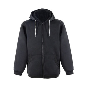 Sweat à capuche tissé en coton 100% doublé, imprimé, uni, avec fermeture éclair, personnalisé, vente en gros, pour femmes et hommes - Product Image 1