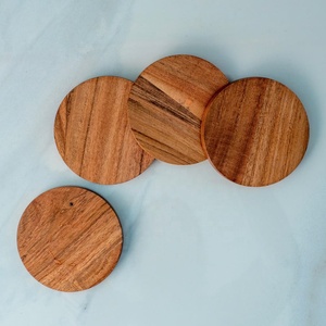 Posavasos Cuadrados Contemporáneos de MDF, Ecológicos, de 10 mm de Grosor, 10 cm, con Grabado Láser Personalizado, para Regalo - Product Image 5