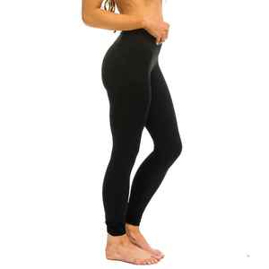 Leggings de Yoga Casuales de Cintura Media para Mujer, 100% Algodón, Fibra de Bambú, Sin Costuras, Suaves, para Gimnasio y Fitness, Venta al Por Mayor - Product Image 4