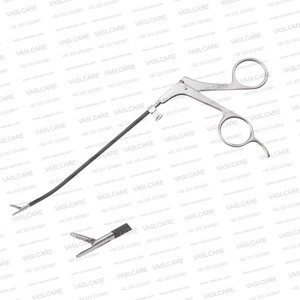 Pince à préhension frontale Daniel Endoforehead 6 po, courbée à droite, malléable, isolée, instrument endoscopique pour chirurgie plastique frontale Vaslcare - Product Image 3