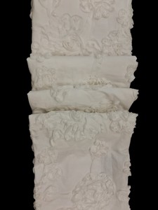 Cinta de Tela de Algodón Blanco Premium en Oferta - Apliques de Flores 3D Bordadas para Vestidos, Trajes y Decoración de Hogar de Lujo - Product Image 3