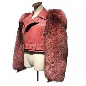 Chaquetas de Cuero Genuino para Mujer, Estilo Clásico Vintage, con Cierre, Color Rosa, con Logotipo Personalizado, Novedades RTS - Product Image 2