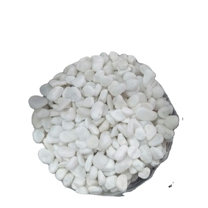 Hot Sale Natural Color Snow White Tumbled Cobble Pebble <b>Stone</b> Polished and Round for Landscape and Garden Decoration - Product Image 1