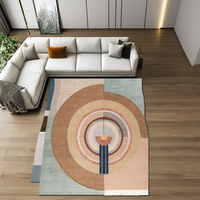 Tapis en laine et soie tufté à la main, motif abstrait de forme personnalisée, épaisseur 10 mm, taille sur mesure pour la maison, le salon, le hall d'hôtel