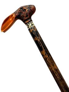 Bastón de Senderismo Elegante y Ajustable de 3 Secciones, Ligero, de Madera Maciza con Empuñadura de Latón con Cabeza de Conejo y Goma, para Hombres, Mujeres y Personas Mayores - Product Image 2