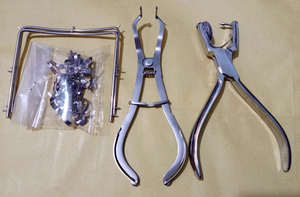 Premium Dental Rubber Dam Starter Kit 18 Pcs For Isolation Procedures With <b>Frame</b> Punch <b>Clamps</b> Dental Instruments - Product Image 3