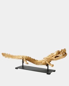 Sculpture de dragon faite à la main, figurine animale sculptée, design traditionnel, décoration de table pour salon - Product Image 4