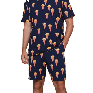 Conjunto de camiseta y pantalones cortos de verano para hombre, de alta calidad, transpirable, para clima cálido, de manga corta, dos piezas, el conjunto de pantalones cortos más vendido para hombre. - Product Image 6