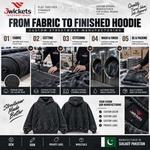 Sweat à capuche personnalisé délavé à l'acide 450 GSM, coton épais, coupe oversize, streetwear, marque privée, fabricant OEM - Product Image 5