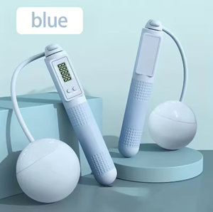 Cuerda de Saltar Electrónica Morada con Contador Digital, Longitud Ajustable de 2.5M, Cuerda de Saltar para Ejercicio en Casa, Unisex - Product Image 3