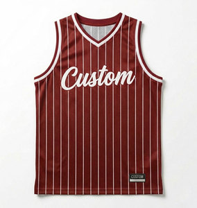 Maillot de basket-ball réversible personnalisé imprimé, unisexe, en polyester mesh, t-shirt de sport - Product Image 5