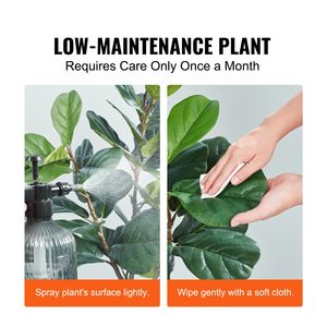 Planta Artificial de Ficus Lyrata de 5 Pies, Material PE Seguro, Protección Antivuelco, Bajo Mantenimiento, Aspecto Realista, para Bodas - Product Image 6