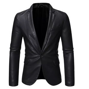 Chaqueta de Cuero para Hombre, Diseño Más Demandado, Precio Razonable, Transpirable, Antiarrugas, Chaqueta de Cuero para Hombre en Oferta - Product Image 1