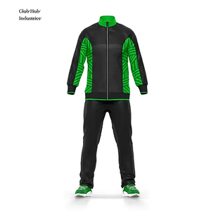 Ensemble de survêtement de sport pour homme en nylon épais, respirant et uni, coupe oversize - Product Image 1