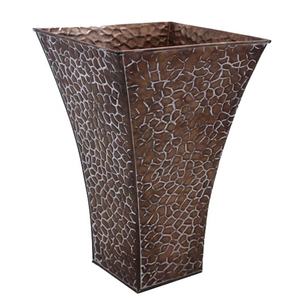 กระถางเหล็กตั้งโต๊ะสีทองแดง & ออกสวนแบบโบราณทำจากโลหะสำหรับปลูกต้นไม้ในร่ม - Product Image 1