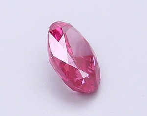 Diamant ovale de 1,04 carat, rose foncé fantaisie, cultivé en laboratoire, clarté VS2, polissage excellent, qualité supérieure CVD, pierre non montée pour joaillerie fine - Product Image 4
