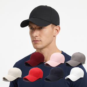 Casquette de baseball unisexe à 6 panneaux, couleur unie, ajustable, en coton, pour usage quotidien, toutes saisons, fermeture arrière à scratch - Product Image 5