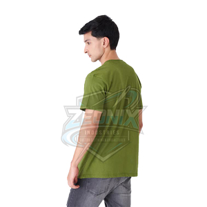 T-shirt Homme Personnalisé à Manches Courtes en Coton Respirant et à Séchage Rapide, Imprimé sur le Devant, Couleur Unie, Prix Fournisseur en Gros - Product Image 1