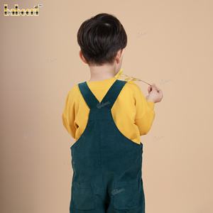 Salopette en velours côtelé pour bébé, ODM/OEM, automne, manches longues, certifiée OEKO-TEX, imprimé animal décontracté, 100% coton - BC1422 - Product Image 5