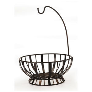 Modern Decorative Metal Fruit Basket with Powder Coated Finish for <b>Kitchen</b> Countertop and Dining <b>Table</b> Organizer - Product Image 3