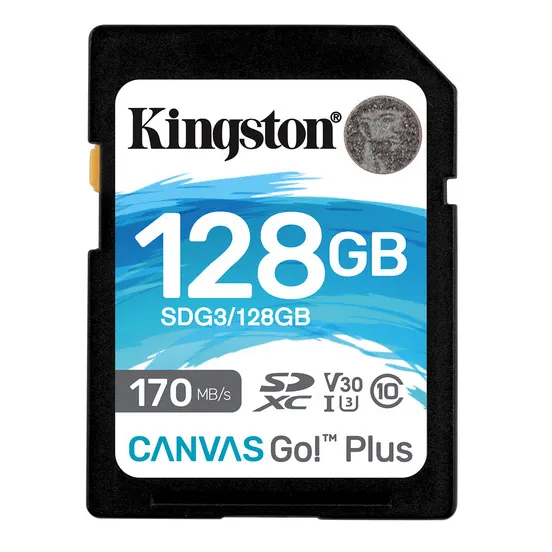 Kingston Sdxc Canvas Go Plus High-Speed Geheugenkaart UHS-I C10 U3 V30 170 Mb/s Lees 4K Ondersteuning Telefoon Compatibel-Gratis Verzending