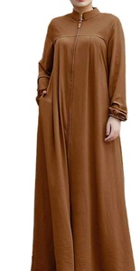 Nouvelle arrivée, abaya de style arabe de Dubaï, robe longue pour femmes musulmanes, taille adulte, abayas ethniques, style abayas, logo personnalisé - Product Image 4