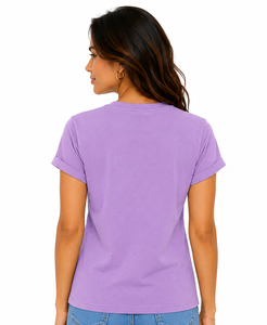 Camiseta de Verano para Mujer, Más Vendida, con Puños Enrollados, Apliques 3D, Estampada, Ligera, Transpirable, Ecológica, con Logotipo Personalizable - Product Image 3